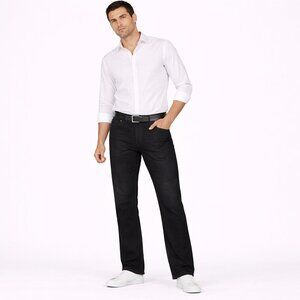Victorious men's jeans mid rise straight legs- Size: W 40 L 33, Black